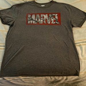 Marvel vintage look T-shirt, size XL. Gray with MARVEL in the front in red
